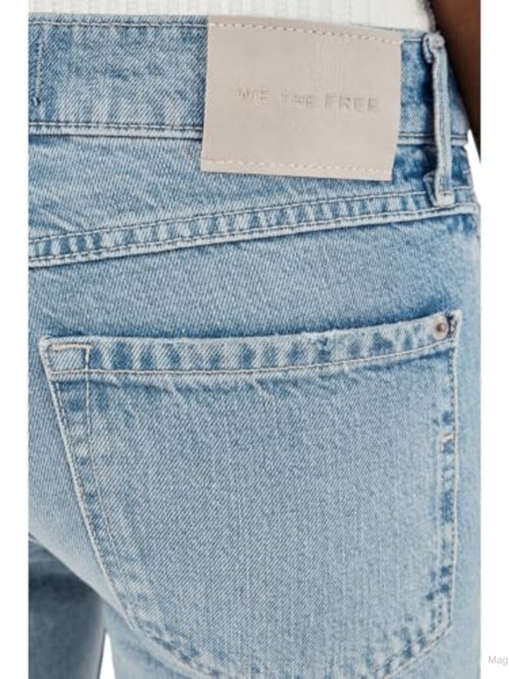 We The Free West Coast Relaxed Flare Jeans 100% Cotton Mid Rise - Picture 4 of 4
